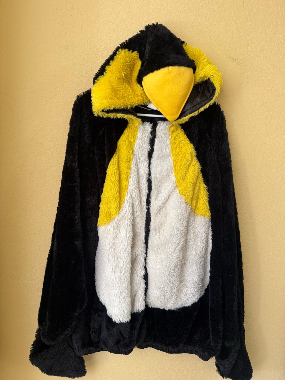 Penguin Oversized Coat Hoodie with Hand Covers - Adult One Size Fits Most